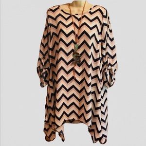AUDGE PODGE Chevron Tunic